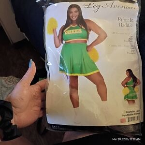 Leg Avenue Green Cheerleader Costume